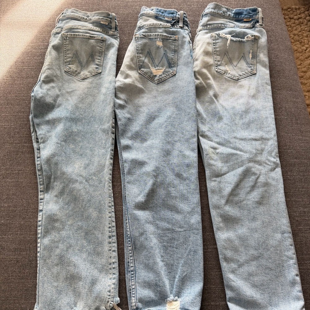 MOTHER Light Blue Denim Jeans